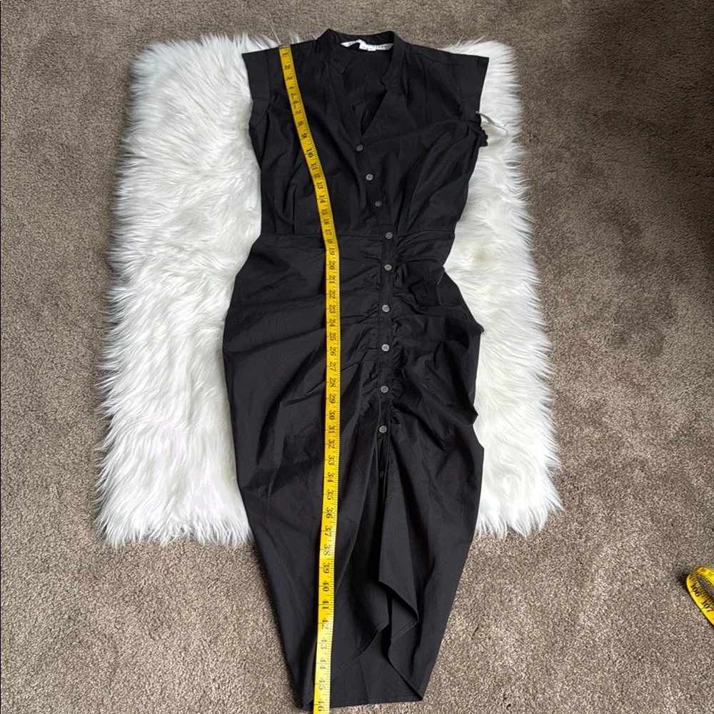 NWT Veronica Beard Stylish Black Ruched Dress - Picture 15 of 17